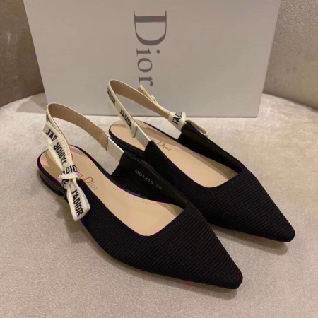 Dior J'Adior Embroidered Lace Halter Heels Slide Sandal 7A - Image 4