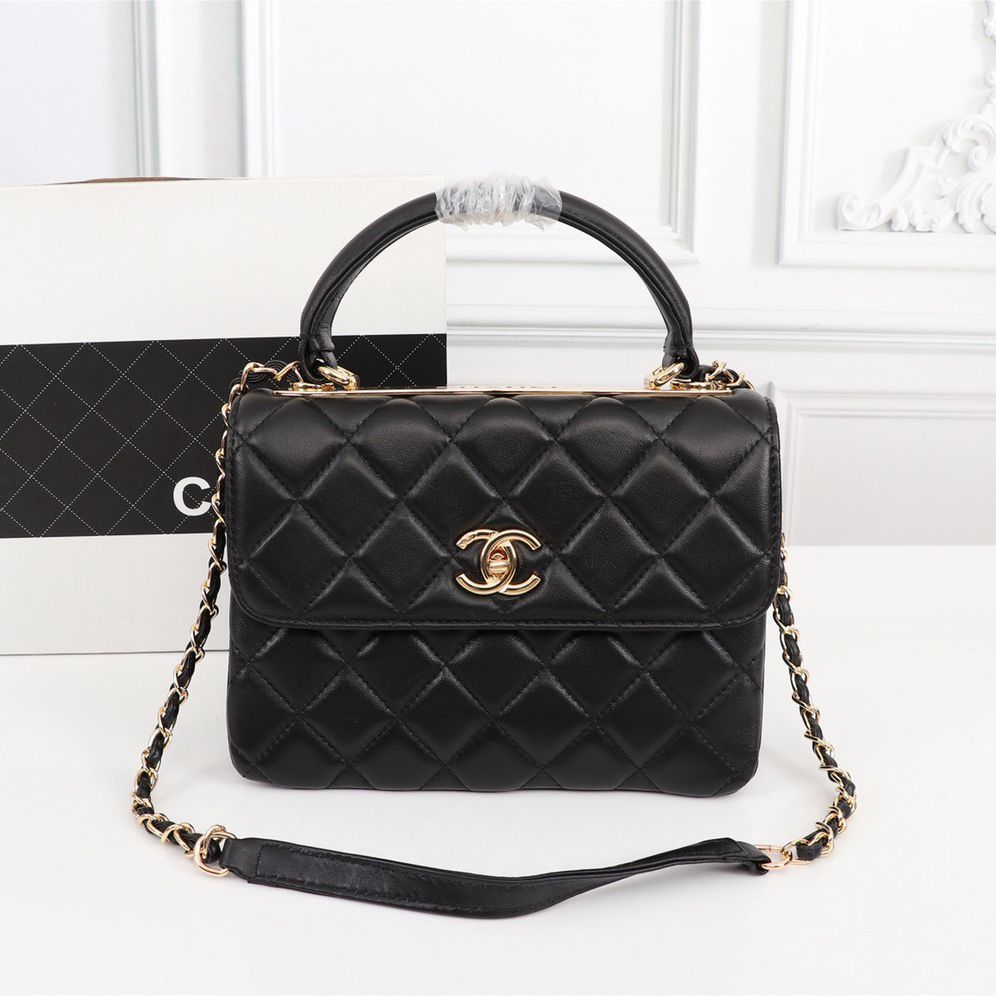 Chanel Flap Bag Trendy CC With Top Handle - Image 3