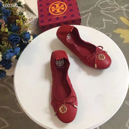 Tory Burch Leather Round Bow  Sandals Slide - Image 5