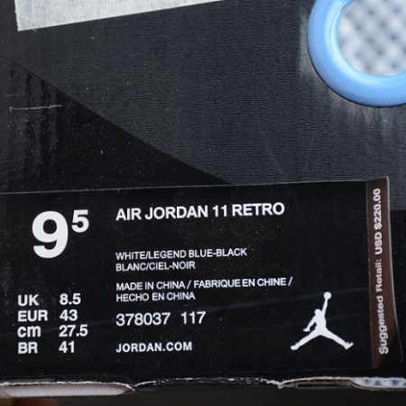 Air Jordan 11 "Legend Blue 378037-117 - Image 11