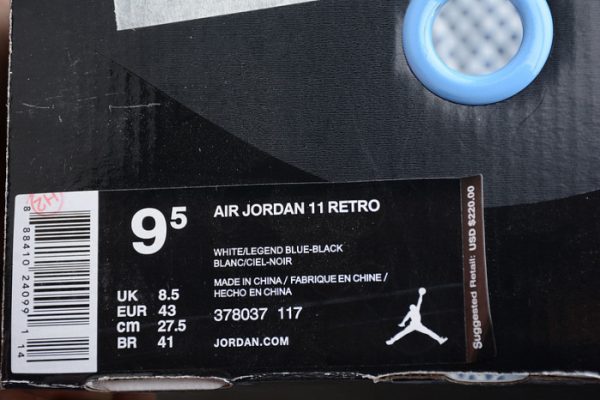 Air Jordan 11 "Legend Blue 378037-117