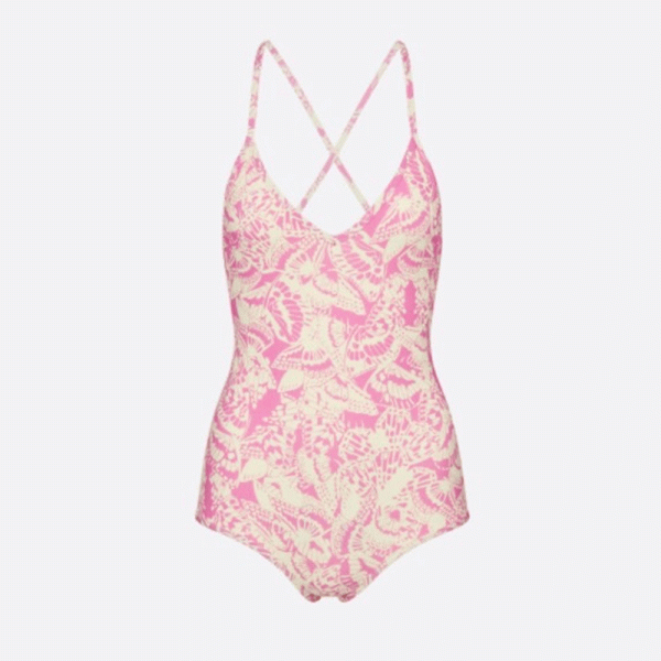 Dior Animal-print One-piece Swimsuit Swimwear