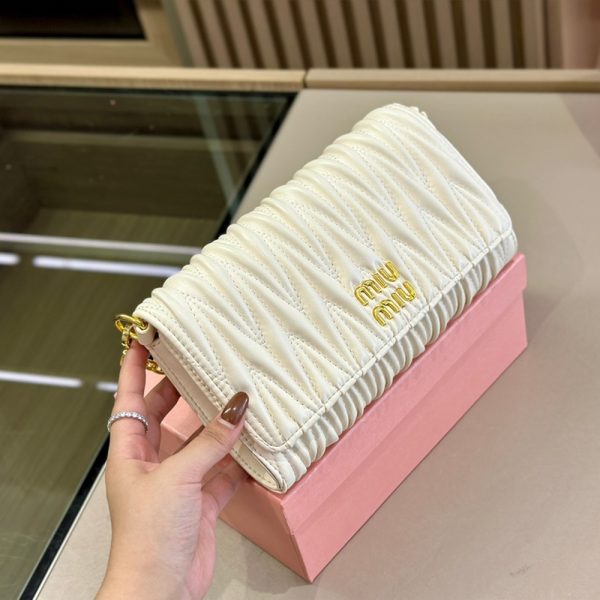 MIU MIU Matelasse Leather Shoulder Bag Crossbody Bag