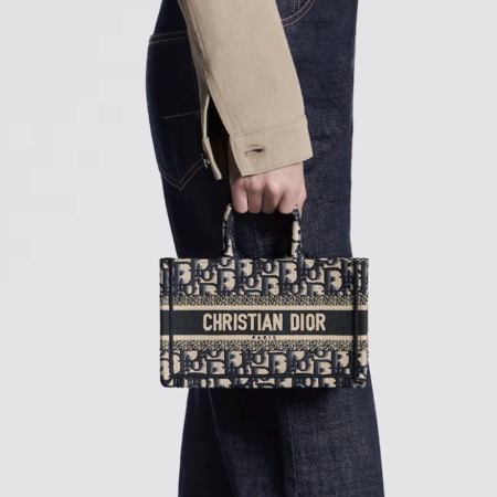 Dior Book Tote With Strap - Image 5