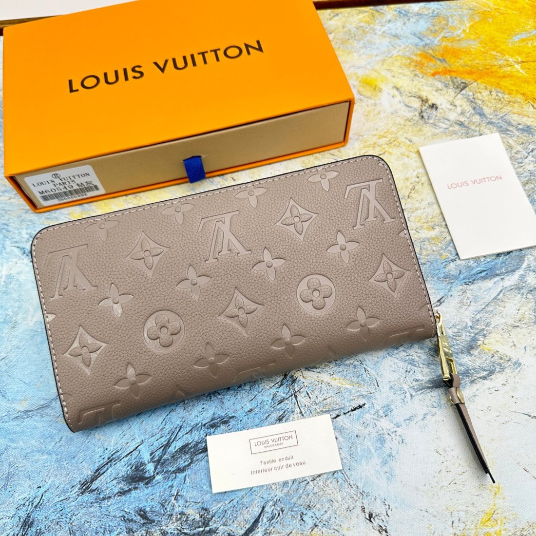 LV Zippy Embossed Cowhide Wallet - Image 5
