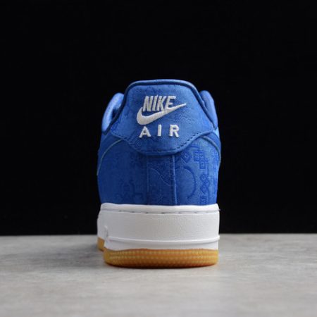 CLOT Nike Air Force 1 Blue Silk CJ5290-400 - Image 4