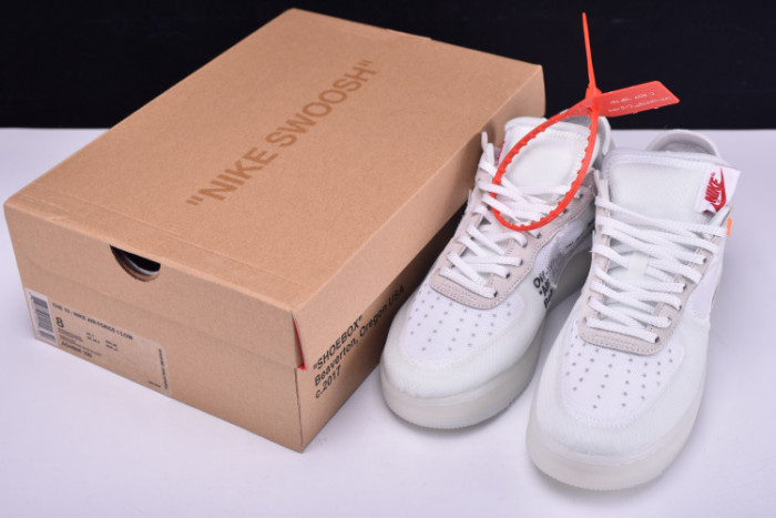 NIKE AIR FORCE 1 LOW OFF-WHITE All White AO4606-100 - Image 4