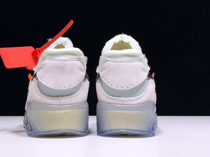 OFF-WHITE x Nike Air Max 90 Sail Muslin Virgil Abloh AA7293-100 - Image 24