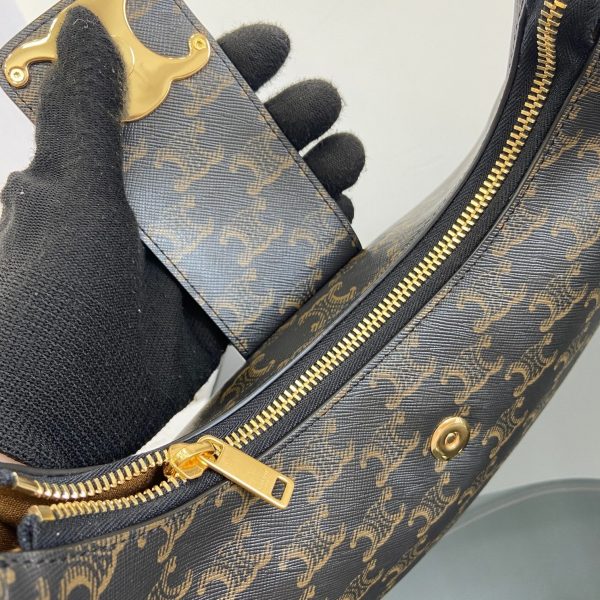 Celine Triomphe Canvas&Leather hand shoulder bag