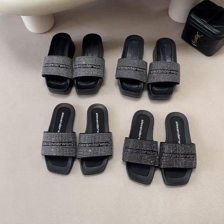 Alexander Rhinestone Slippers - Image 1