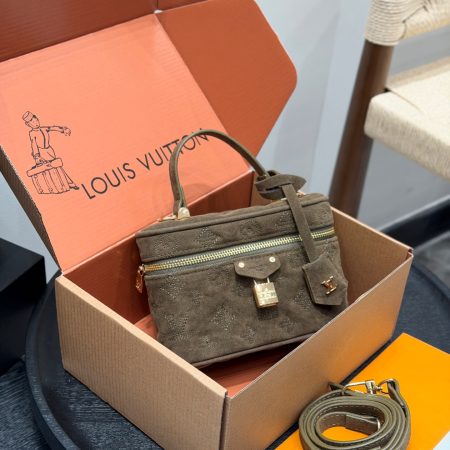 LV  Suede Vanity Bag - Image 2