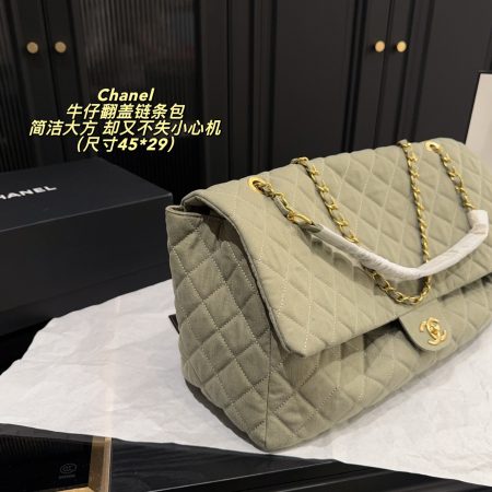 Chanel Denim Cf Tote Bag - Image 4