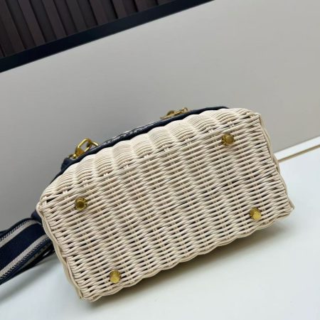 Dior Wicker Oblique Medium Lady Dior Bag - Image 3