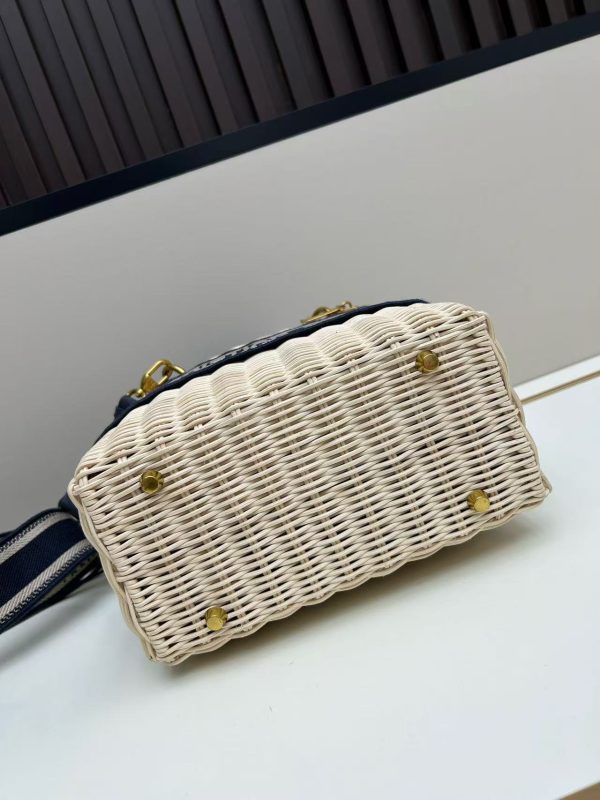 Dior Wicker Oblique Medium Lady Dior Bag