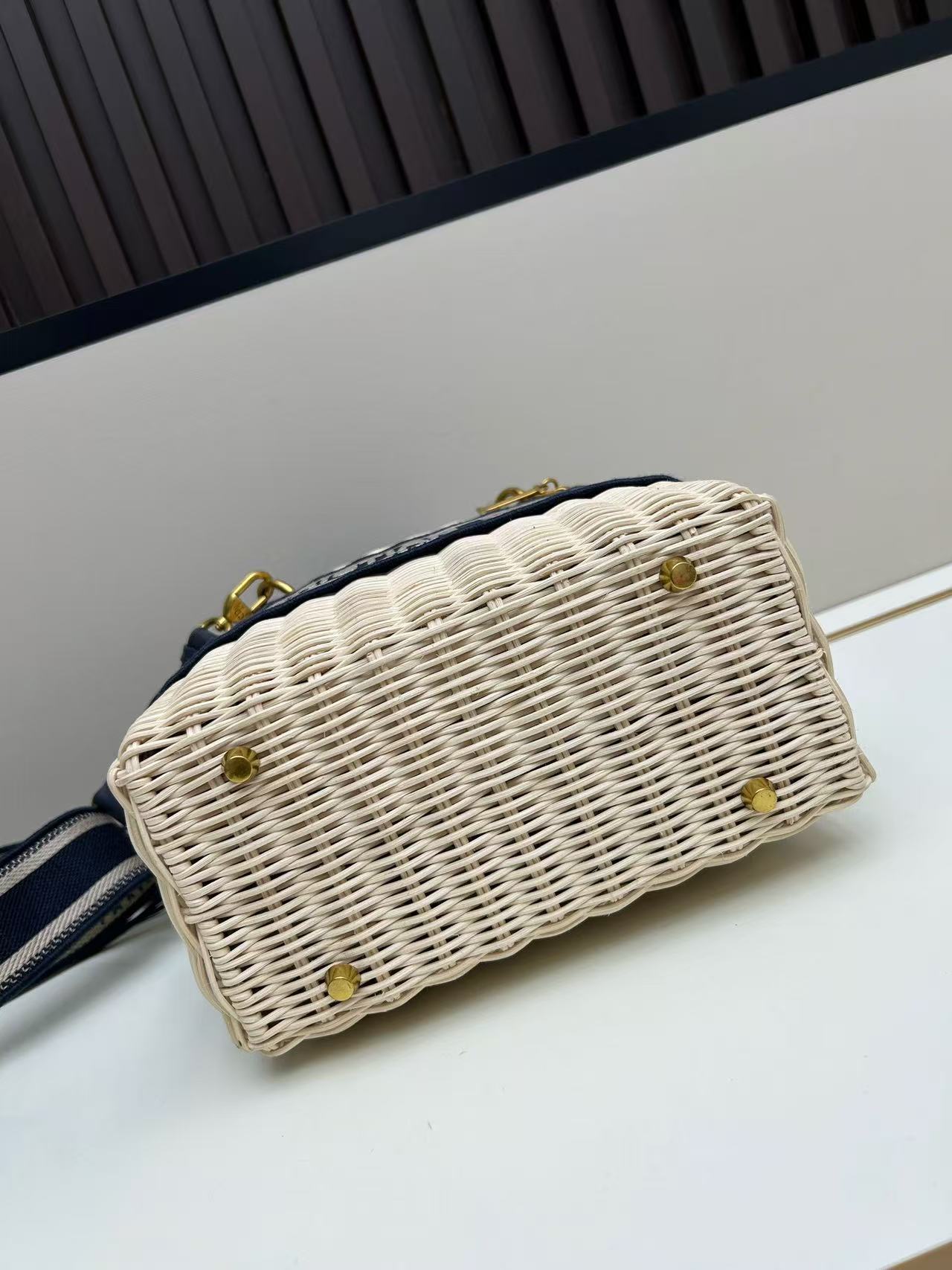 Dior Wicker Oblique Medium Lady Dior Bag - Image 3