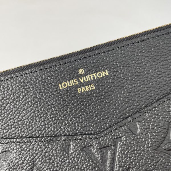 LV Daily Pouch Monogram Empreinte Pochette Mélanie MM Black