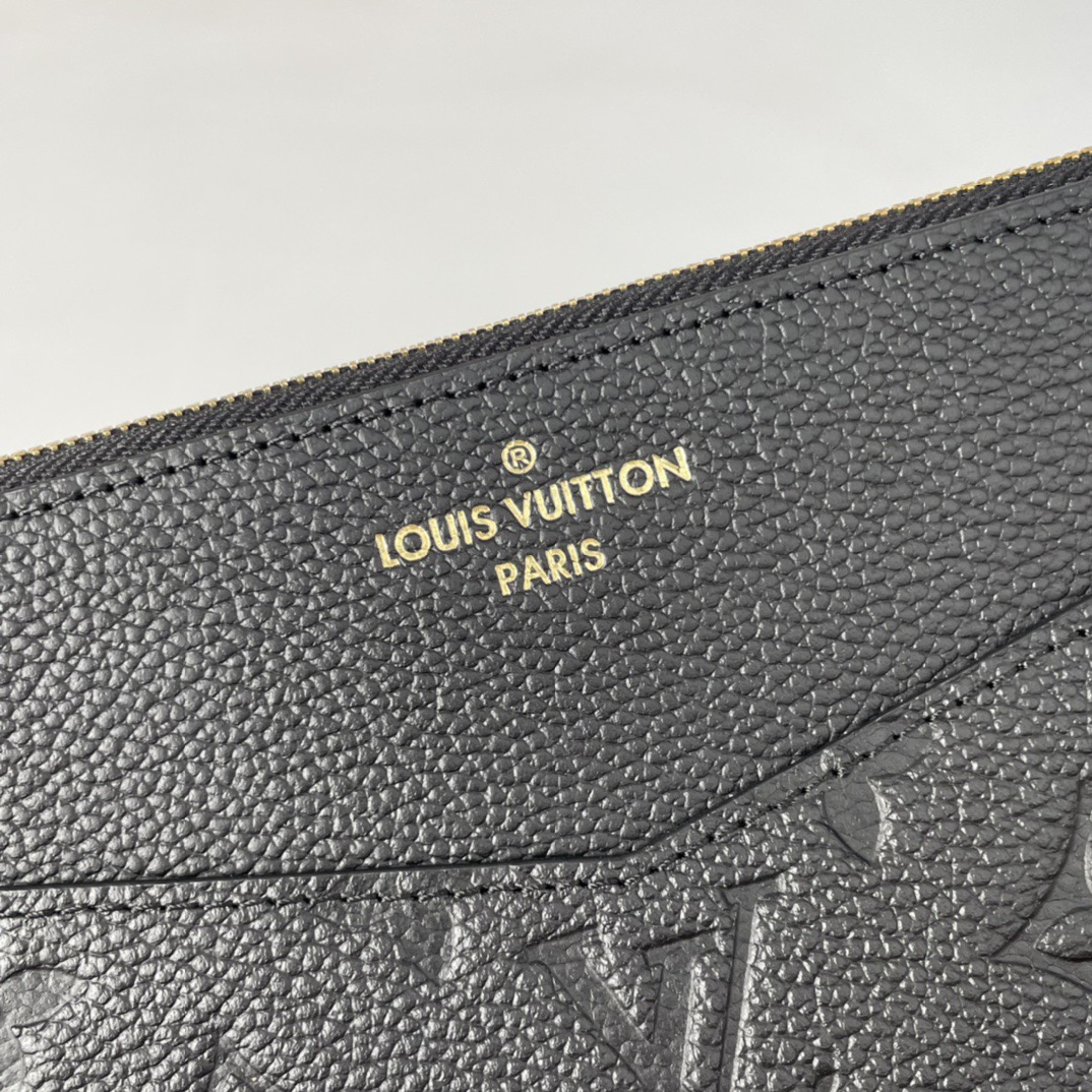 LV Daily Pouch Monogram Empreinte Pochette Mélanie MM Black - Image 6