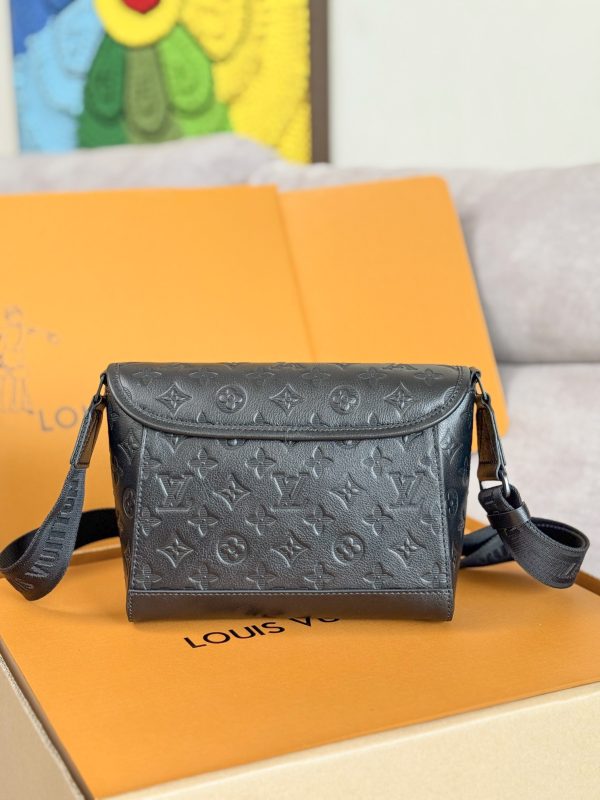 LV Pulse Messenger Monogram Shadow Crossbody Shoulder Bag