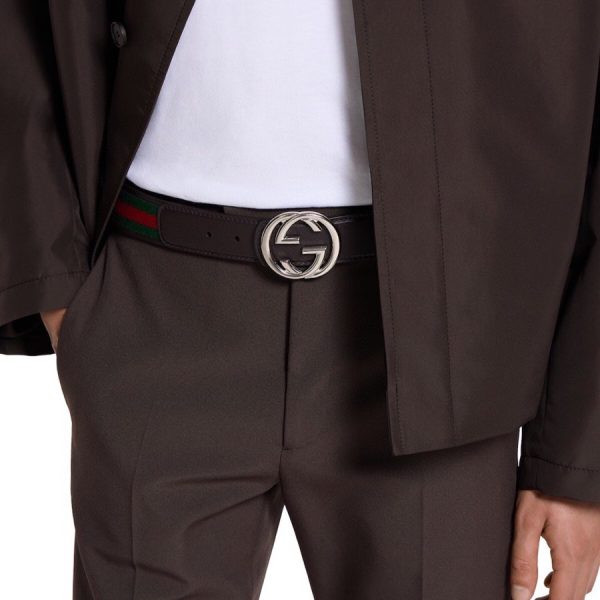 Gucci Reversible Belt with Interlocking G Buckle