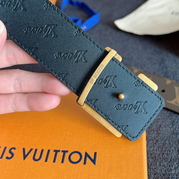 LV Flower 40MM Reversible Belt Men's Belt