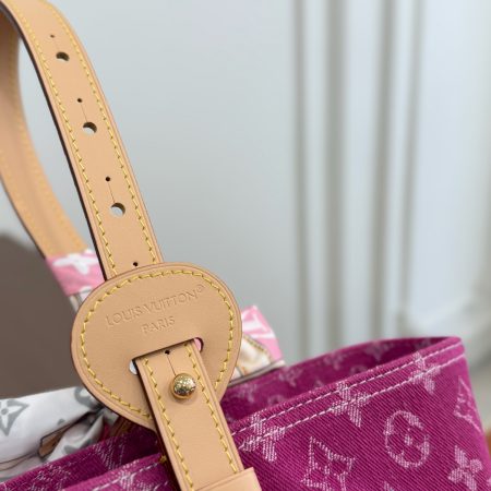 LV Allinbb Bucket Bag Denim Bag - Image 4