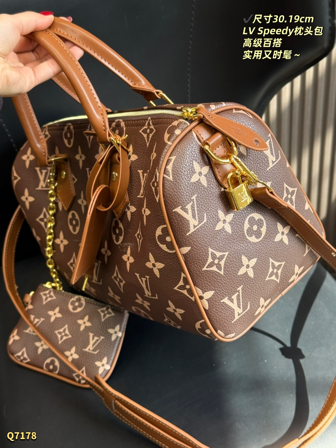LV Speedy P9 Bandoulière 30 Monogram Bag - Image 3