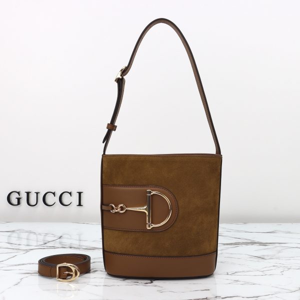 Gucci Horsebit embellished leather shoulder bag