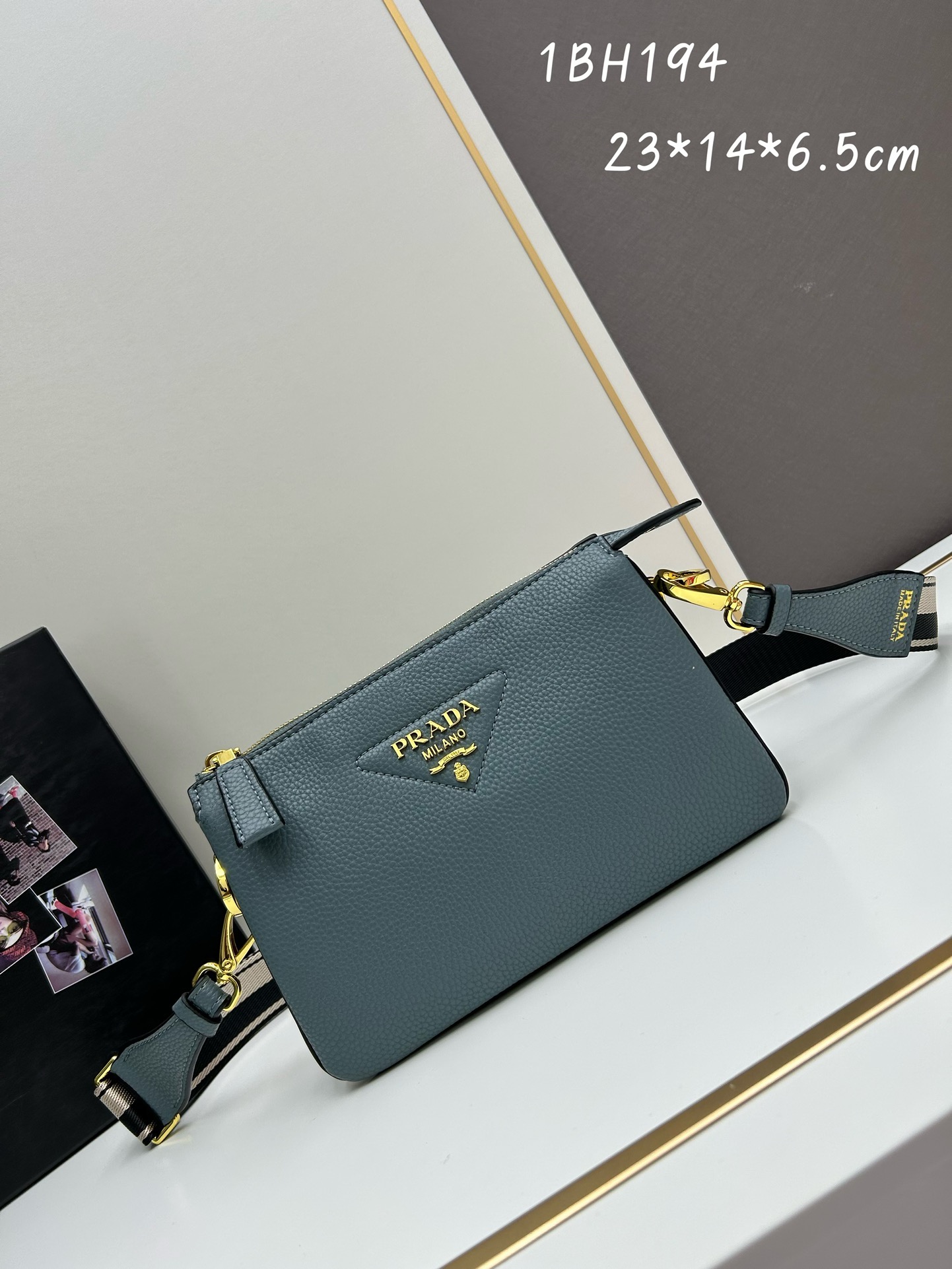 Prada black leather tote Bag - Image 7