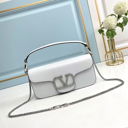 VALENTINO GARAVANI LOCò CALFSKIN SHOULDER BAG
