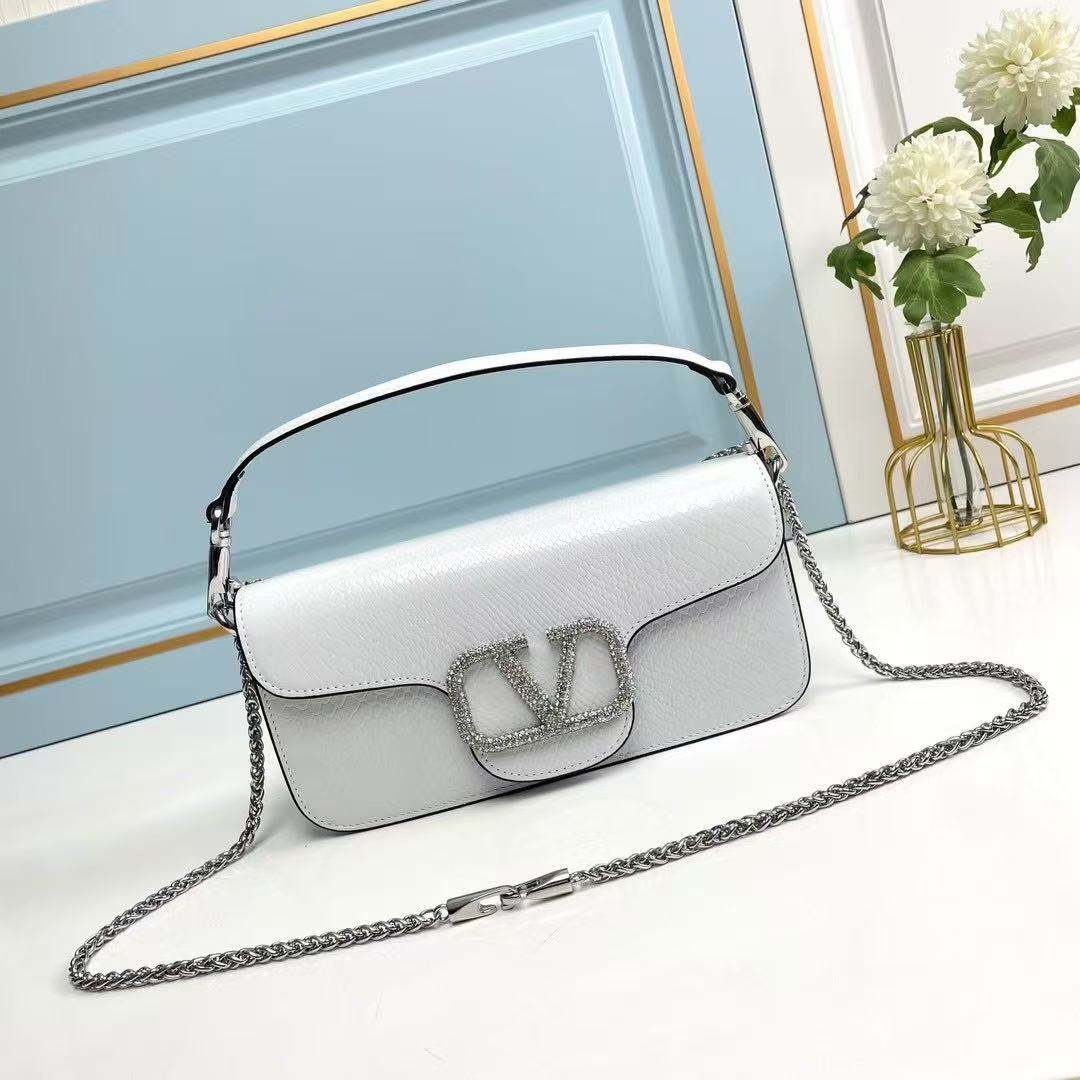 VALENTINO GARAVANI LOCò CALFSKIN SHOULDER BAG - Image 1