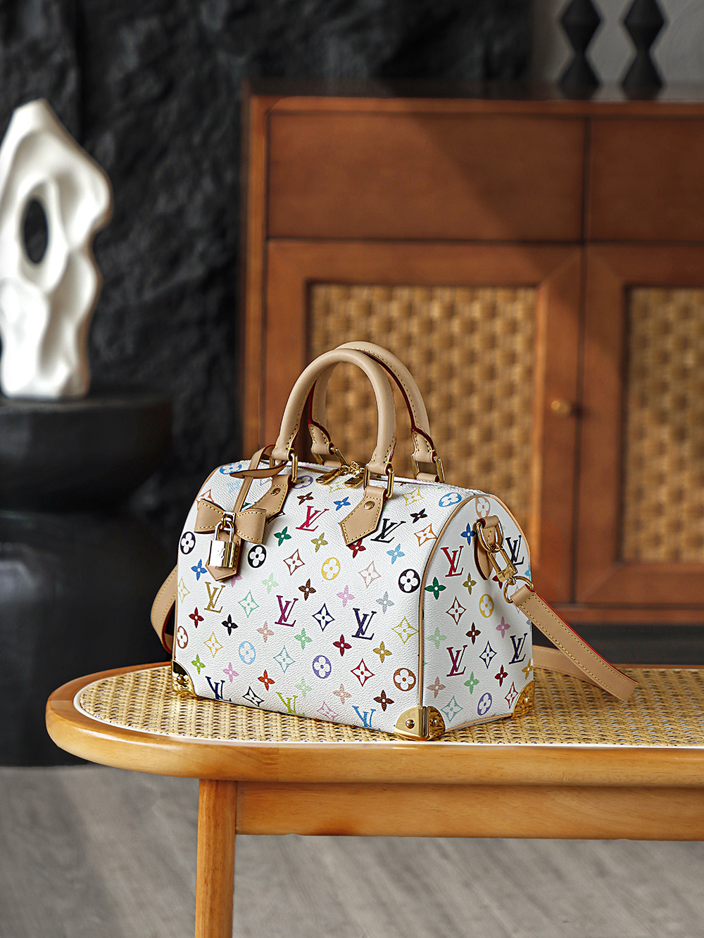 LV x TM Speedy Bandoulière 25 Other Monogram Canvas Bag - Top Quality - Image 4