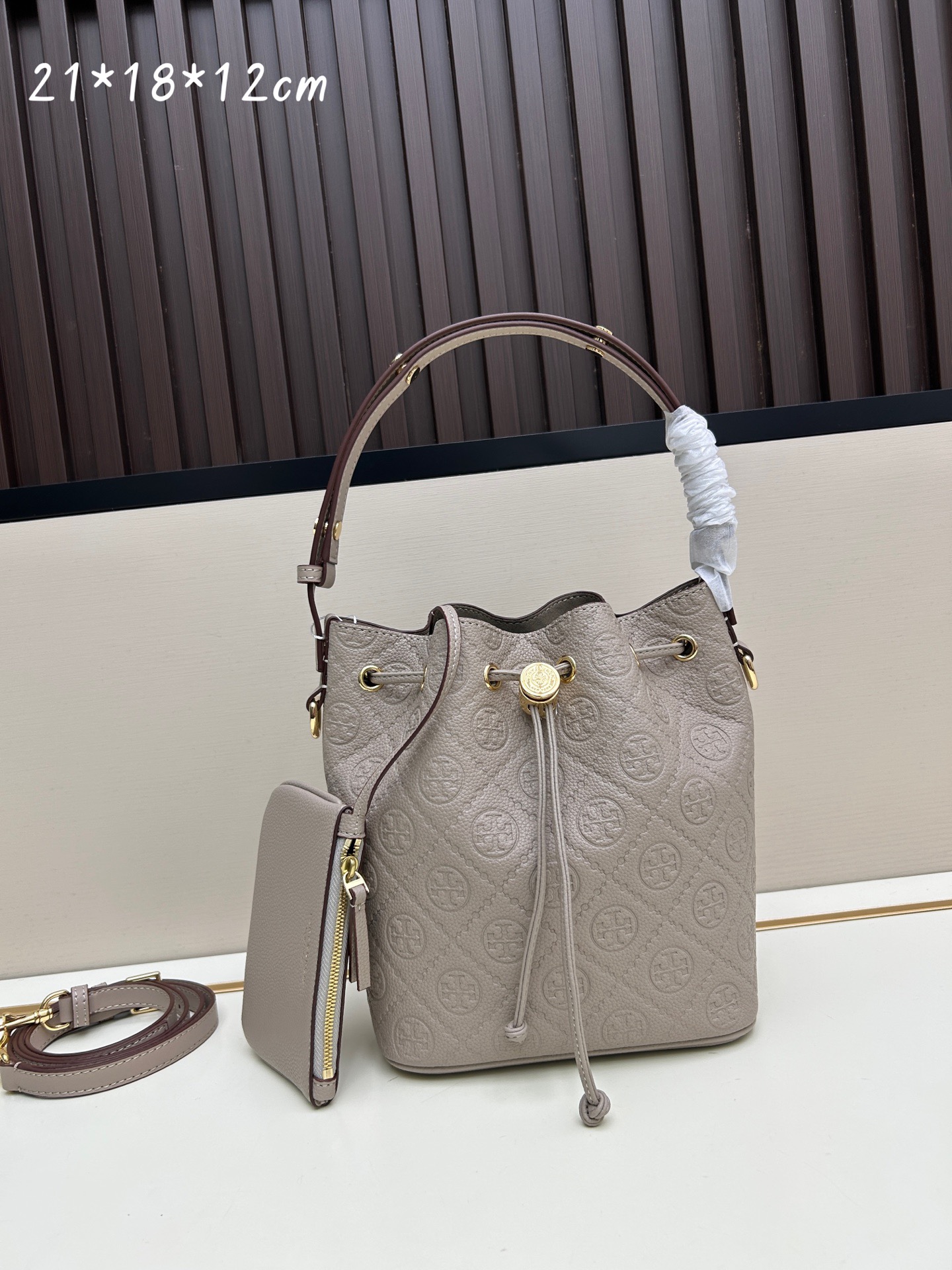 Tory Burch T Monogram Bucket Bag - Image 1