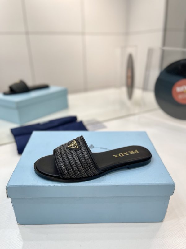 Prada Triangle-logo Sandals