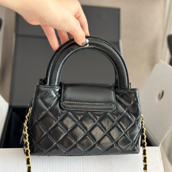 Chanel Kelly Mini Shopping Bag Black