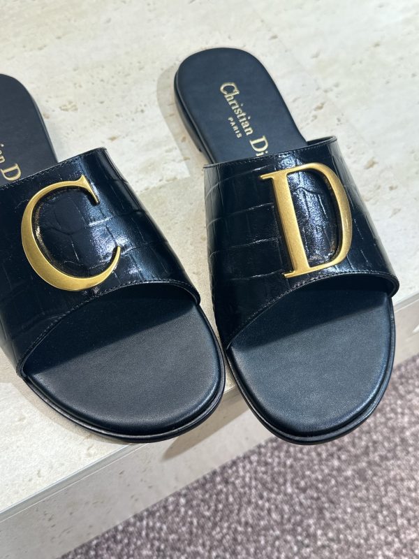 Dior CD Logo Slides Sandals