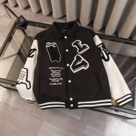 LV Runway Baseball Jacket - Image 1