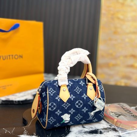LV Denim Pillow Bag - Image 1