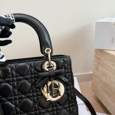 Dior Medium Lady Dior My ABC Dior Bag with bow - Image 7
