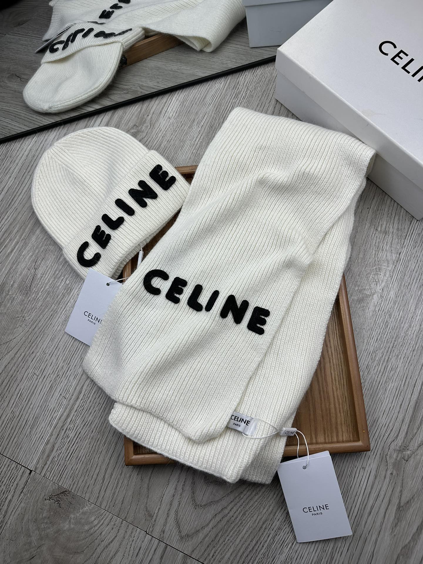 Celine Winter Hat + Scarf - Image 3