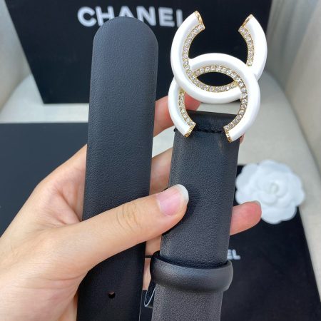 Chanel Belt With Double C Buckle Black Women Belt 30MM - Image 6