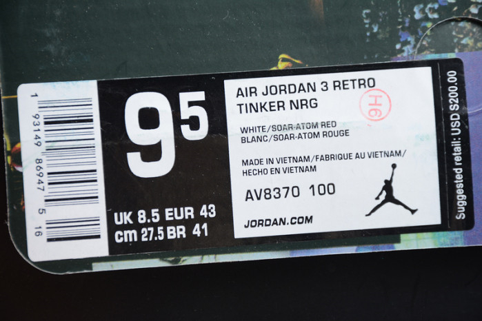 Air Jordan 3 Retro Seoul Korea AV8370-100 - Image 12