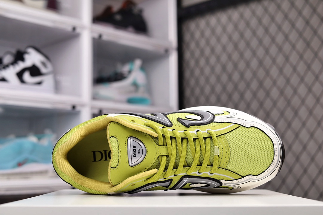 Dior B30 Dad Sneakers Green Biege (1:1 Version) - Image 4
