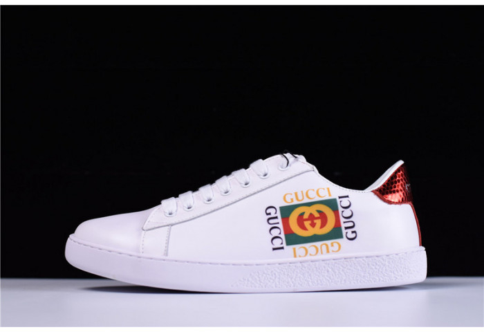 Gucci Ace EMBROIDERED LOW-TOP SNEAKER WITH GG LOGO - Image 1