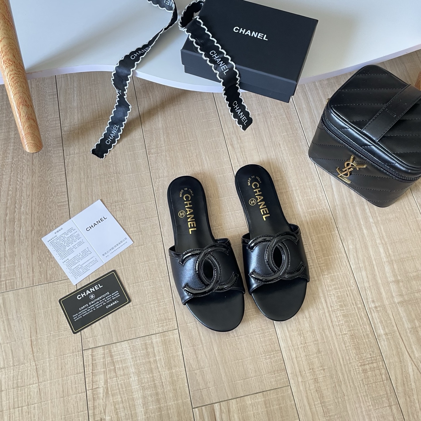 Chanel 26P Large Double C Openwork Flat Sandals - Image 6