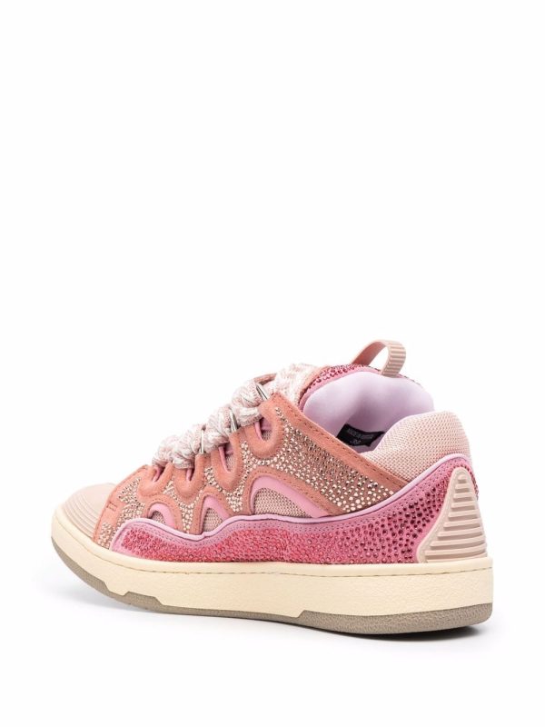 Lanvin LEATHER CURB SNEAKERS