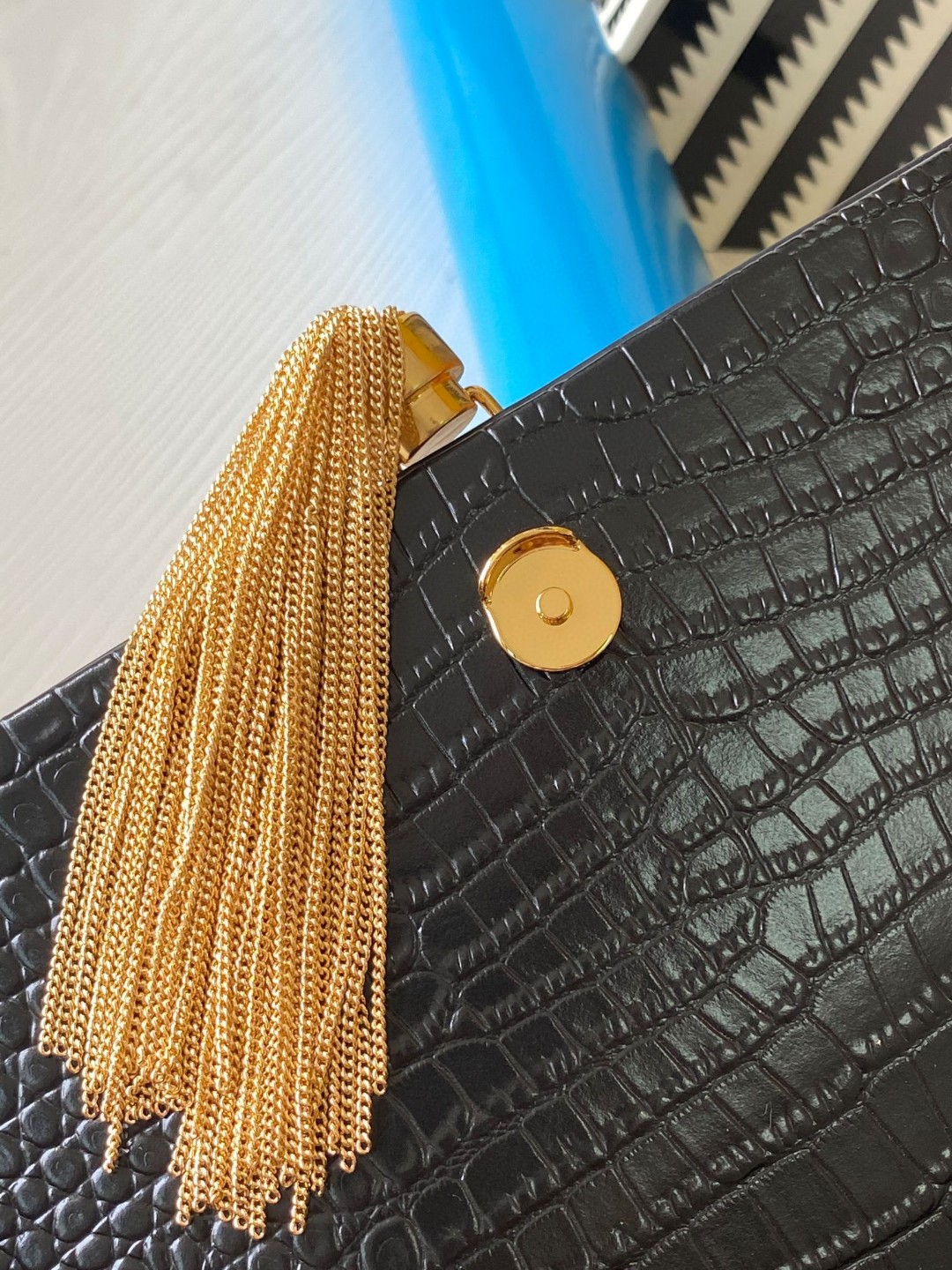 YSL Kate 24cm Crocodile Pattern Bag - Top Quality - Image 15