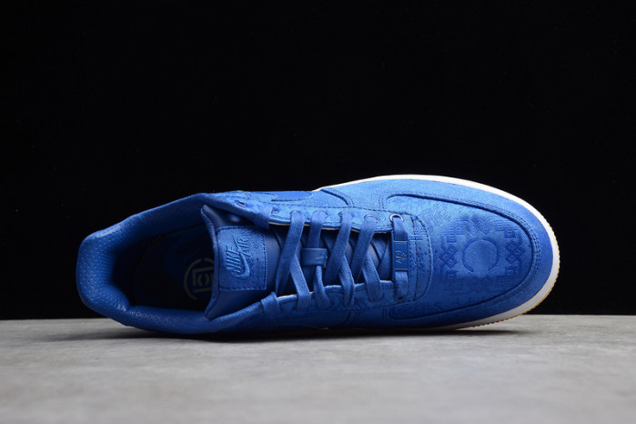 CLOT Nike Air Force 1 Blue Silk CJ5290-400 - Image 7
