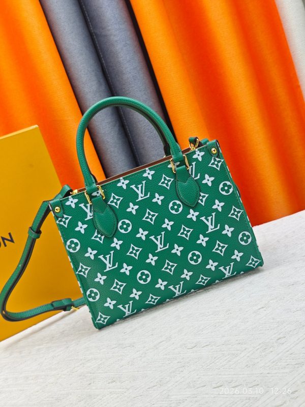 LV Green & White Monogram OnTheGo PM Bag