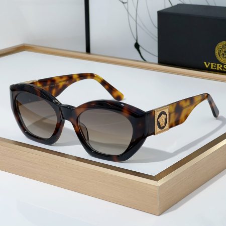 Versace  Mirror leg Logo Plate Frame Sunglasses Top Quality - Image 4