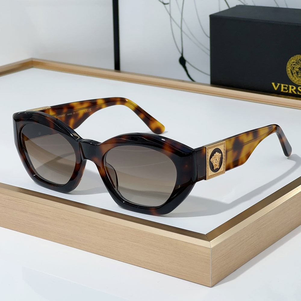 Versace  Mirror leg Logo Plate Frame Sunglasses Top Quality - Image 4